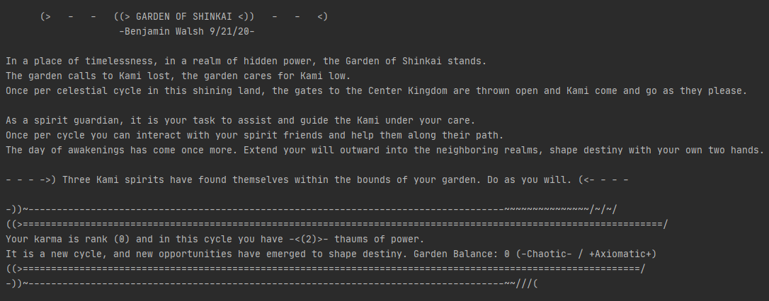 Garden of Shinkai game introduction